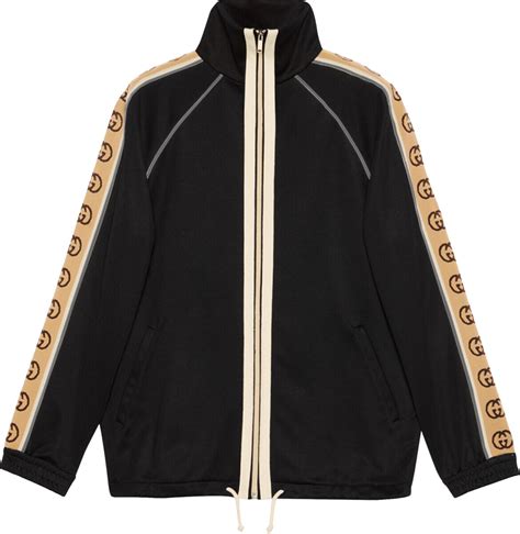 gucci striped track jacket|Gucci gg mix track jacket.